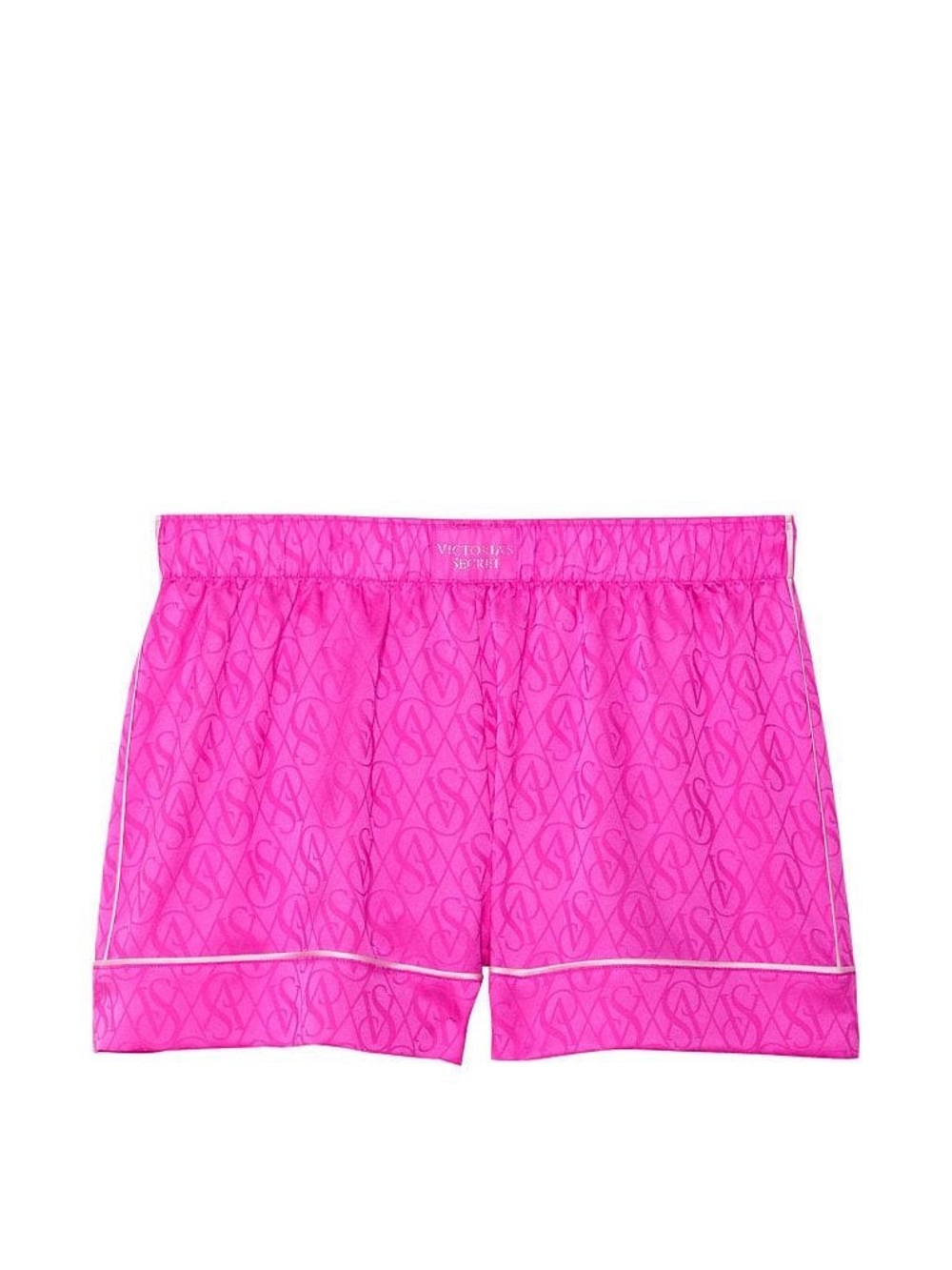 Victoria's Secret Satin Short Pink Berry Logo Size Large